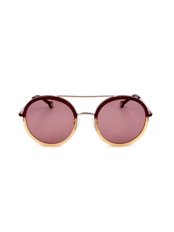 Carolina Herrera Dameszonnebril Rood/goudkleurig 4 Carolina Herrera Dameszonnebril Rood/goudkleurig - Afbeelding 2