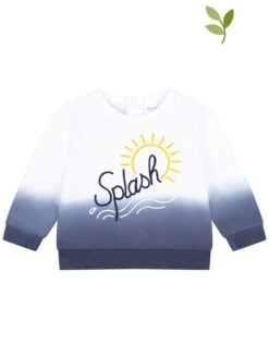 Carrement Beau Sweatshirt Wit/donkerblauw