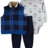 Carter's™ 3-delige Outfit Blauw -Gstar Kleding Winkel carters 3 delige outfit blauw