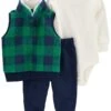 Carter's™ 3-delige Outfit Blauw/groen -Gstar Kleding Winkel carters 3 delige outfit blauw groen