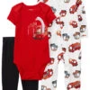 Carter's™ 3-delige Outfit Wit/rood/zwart -Gstar Kleding Winkel carters 3 delige outfit wit rood zwart