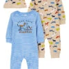 Carter's™ 3-delige Set: Pakjes En Muts Blauw/beige -Gstar Kleding Winkel carters 3 delige set pakjes en muts blauw beige