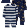 Carter's™ 3-delige Set: Pakjes En Muts Donkerblauw/grijs -Gstar Kleding Winkel carters 3 delige set pakjes en muts donkerblauw grijs