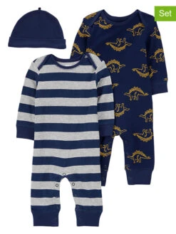Carter's™ 3-delige Set: Pakjes En Muts Donkerblauw/grijs