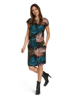 CARTOON Jurk Blauw/kaki/ Zwart -Gstar Kleding Winkel cartoon jurk blauw kaki zwart 2