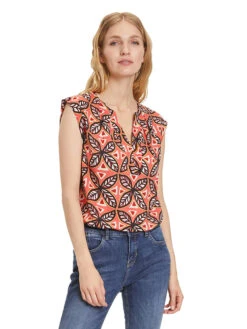 CARTOON Top Rood/meerkleurig -Gstar Kleding Winkel cartoon top rood meerkleurig 2