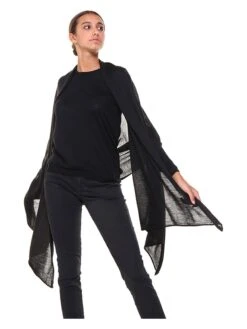 Sjaal Met Aandeel Wol Zwart - (L)190 X (B)90 Cm -Gstar Kleding Winkel cashmere95 sjaal met aandeel wol zwart l 190 x b 90 cm 2