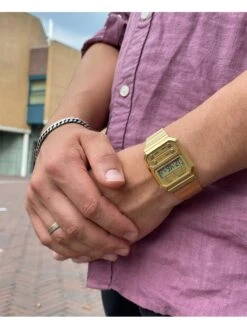 Kwartshorloge "Casio Collection Vintage" Goudkleurig -Gstar Kleding Winkel casio kwartshorloge casio collection vintage goudkleurig 5