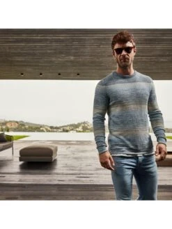 Cast Iron Trui Grijs/lichtblauw/wit -Gstar Kleding Winkel cast iron trui grijs lichtblauw wit 2