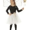 3-delig Kostuum "Fairy" Wit/goudkleurig -Gstar Kleding Winkel chaks 3 delig kostuum fairy wit goudkleurig