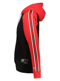 Champion Hoodie Zwart/rood -Gstar Kleding Winkel champion hoodie zwart rood 2