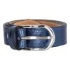 Leren Riem "Anna" Blauw -Gstar Kleding Winkel charm london leren riem anna blauw