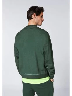 Chiemsee Sweatshirt "Nibet" Donkergroen -Gstar Kleding Winkel chiemsee sweatshirt nibet donkergroen 3