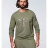 Chiemsee Sweatshirt "Zayn" Olijfgroen -Gstar Kleding Winkel chiemsee sweatshirt zayn olijfgroen
