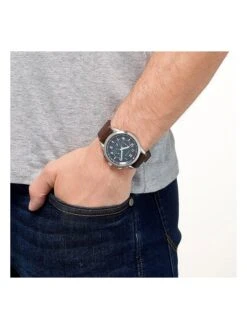 Citizen Chronograaf Donkerbruin/zilverkleurig -Gstar Kleding Winkel citizen chronograaf donkerbruin zilverkleurig 3