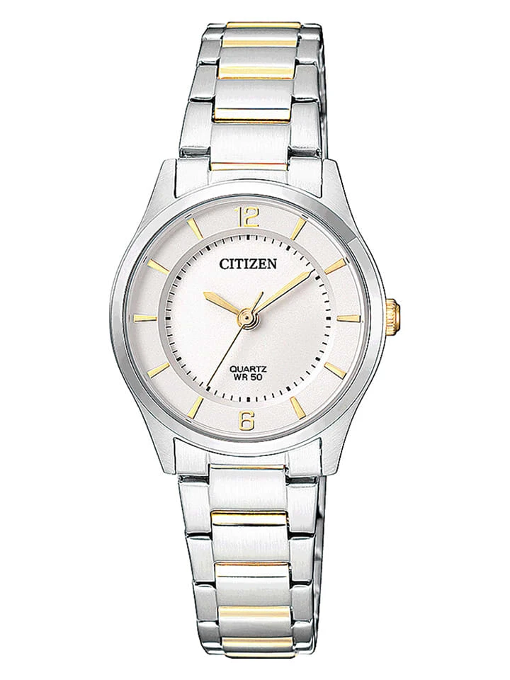 Citizen Kwartshorloge Zilverkleurig/goudkleurig 3 Citizen Kwartshorloge Zilverkleurig/goudkleurig