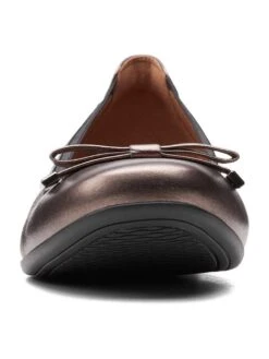 Clarks Leren Ballerina's Bruin -Gstar Kleding Winkel clarks leren ballerinas bruin 2