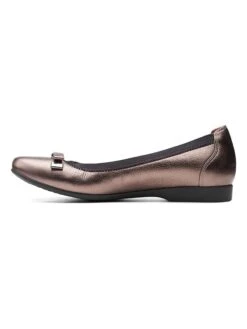 Clarks Leren Ballerina's Bruin -Gstar Kleding Winkel clarks leren ballerinas bruin 4