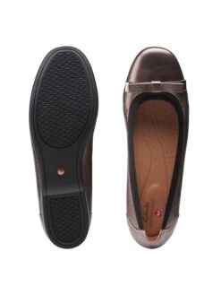 Clarks Leren Ballerina's Bruin -Gstar Kleding Winkel clarks leren ballerinas bruin 6