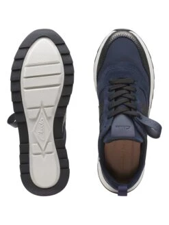 Clarks Leren Sneakers "DashLite Jazz" Donkerblauw/zwart -Gstar Kleding Winkel clarks leren sneakers dashlite jazz donkerblauw zwart 6