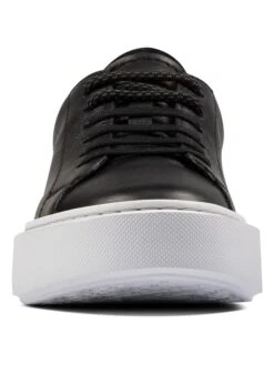 Clarks Leren Sneakers "Hero Lite" Zwart/wit -Gstar Kleding Winkel clarks leren sneakers hero lite zwart wit 2