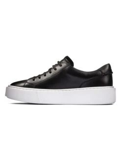 Clarks Leren Sneakers "Hero Lite" Zwart/wit -Gstar Kleding Winkel clarks leren sneakers hero lite zwart wit 3