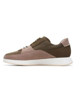 Clarks Leren Sneakers Kaki/beige -Gstar Kleding Winkel clarks leren sneakers kaki beige 4