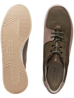 Clarks Leren Sneakers Kaki/beige -Gstar Kleding Winkel clarks leren sneakers kaki beige 6