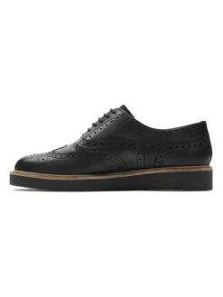 Clarks Leren Veterschoenen "Baille Brogue" Zwart -Gstar Kleding Winkel clarks leren veterschoenen baille brogue zwart 4