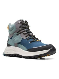Clarks Leren Wandelboots Grijs/blauw -Gstar Kleding Winkel clarks leren wandelboots grijs blauw 1