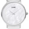 Cluse Kwartshorloge Wit/zilverkleurig -Gstar Kleding Winkel cluse kwartshorloge wit zilverkleurig