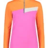 CMP Fleece Trui Roze/oranje/wit -Gstar Kleding Winkel cmp fleece trui roze oranje wit