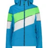 CMP Ski-/snowboardjas Blauw/groen/wit