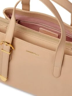 Coccinelle Leren Handtas Beige - (B)26 X (H)23 X (D)12 Cm -Gstar Kleding Winkel coccinelle leren handtas beige b 26 x h 23 x d 12 cm 2