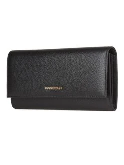 Coccinelle Leren Portemonnee Zwart - (B)20 X (H)10 Cm -Gstar Kleding Winkel coccinelle leren portemonnee zwart b 20 x h 10 cm 1