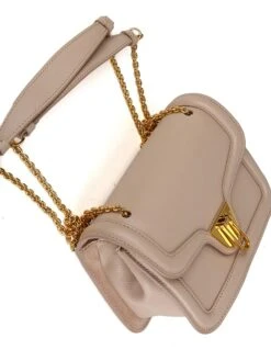 Coccinelle Leren Schoudertas Beige - (B)18 X (H)12,5 X (D)7,5 Cm -Gstar Kleding Winkel coccinelle leren schoudertas beige b 18 x h 12 5 x d 7 5 cm 3