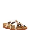 Leren Slippers In Rosegold
