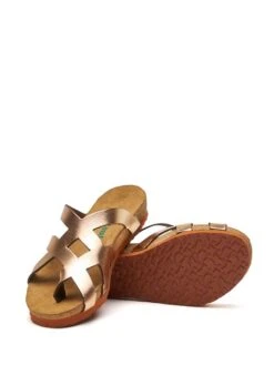 Leren Slippers In Rosegold -Gstar Kleding Winkel comfortfusse leren slippers in rosegold 3