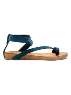Leren Teensandalen Donkerblauw -Gstar Kleding Winkel comfortfusse leren teensandalen donkerblauw 1