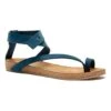 Leren Teensandalen Donkerblauw