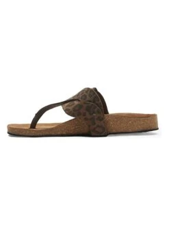 Leren Teenslippers Bruin/zwart -Gstar Kleding Winkel comfortfusse leren teenslippers bruin zwart 2