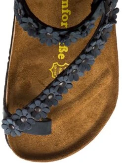 Leren Teenslippers Petrol -Gstar Kleding Winkel comfortfusse leren teenslippers petrol 2