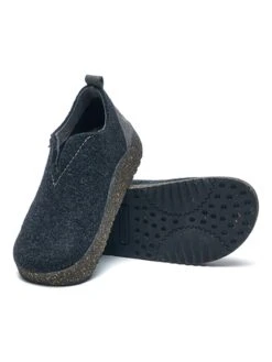 Wollen Pantoffels Donkerblauw/grijs -Gstar Kleding Winkel comfortfusse wollen pantoffels donkerblauw grijs 2