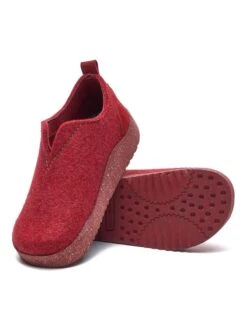 Wollen Pantoffels Rood -Gstar Kleding Winkel comfortfusse wollen pantoffels rood 3