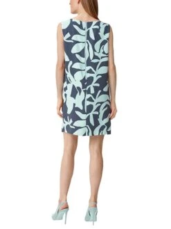 Comma Jurk Donkerblauw/lichtblauw -Gstar Kleding Winkel comma jurk donkerblauw lichtblauw 2