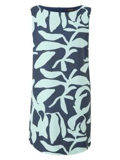 Comma Jurk Donkerblauw/lichtblauw -Gstar Kleding Winkel comma jurk donkerblauw lichtblauw 3