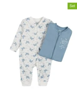 2-delige Set Grijs/blauw