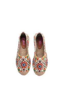 Espadrilles Crème/meerkleurig -Gstar Kleding Winkel cotto espadrilles creme meerkleurig 4