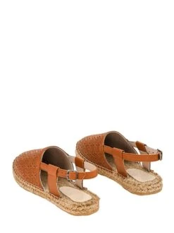 Leren Espadrilles Bruin -Gstar Kleding Winkel cotto leren espadrilles bruin 1