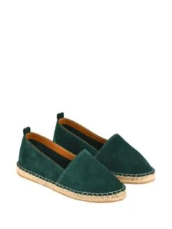 Leren Espadrilles Groen -Gstar Kleding Winkel cotto leren espadrilles groen 2